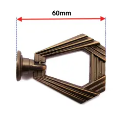دستگیره تک پیچ الماسی مسی فلزی مدل پلاس طول 60 میلی‌متر