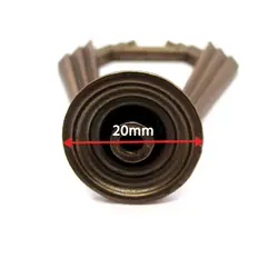 دستگیره تک پیچ الماسی مسی فلزی مدل پلاس طول 60 میلی‌متر