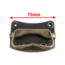 دستگیره آنتیک زیتونی فلزی طول 75 میلی‌متر