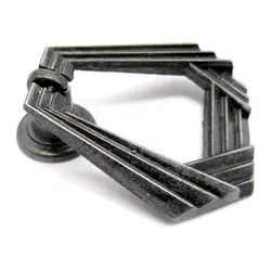 دستگیره تک پیچ الماسی نقره‌ای فلزی طول 60 میلی‌متر