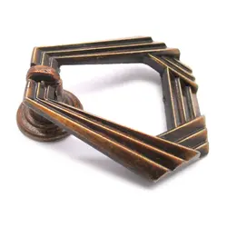 دستگیره تک پیچ الماسی مسی پتینه فلزی طول 60 میلی‌متر