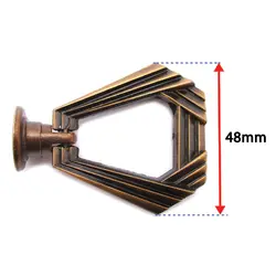 دستگیره تک پیچ الماسی مسی پتینه فلزی طول 60 میلی‌متر
