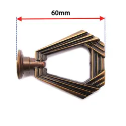 دستگیره تک پیچ الماسی مسی پتینه فلزی طول 60 میلی‌متر