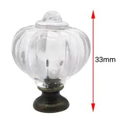 دستگیره تزیینی طرح کریستال ارتفاع 33 میلی‌متر بسته 2 عددی