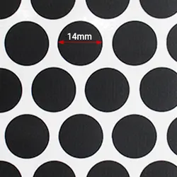 پولک چسبی پیچ مشکی مات SEZA کد S-1105 ورق 50 عددی