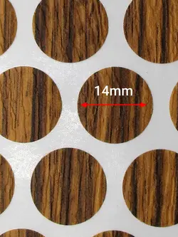 پولک چسبی پیچ مشه تیره مات SEZA کد S-1206 ورق 50 عددی