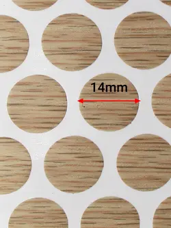 پولک چسبی پیچ بیاض مش مات SEZA کد S-1204 ورق 50 عددی