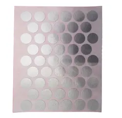 پولک چسبی پیچ نقره ای براق SEZA کد S-1107 ورق 50 عددی
