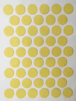 پولک چسبی پیچ زرد سوزنی مات SEZA کد S-1224 ورق 50 عددی