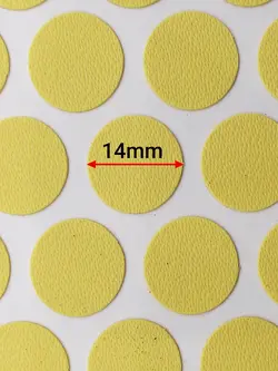 پولک چسبی پیچ زرد سوزنی مات SEZA کد S-1224 ورق 50 عددی