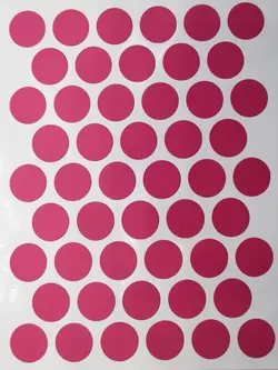 پولک چسبی پیچ صورتی مات SEZA کد S-1110 ورق 50 عددی