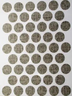 پولک چسبی پیچ کتان طوسی مات SEZA کد S-1226 ورق 50 عددی