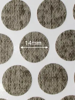 پولک چسبی پیچ کتان طوسی مات SEZA کد S-1226 ورق 50 عددی