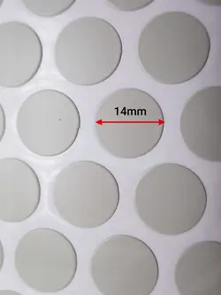 پولک چسبی پیچ طوسی مات SEZA کد S-1113 ورق 50 عددی