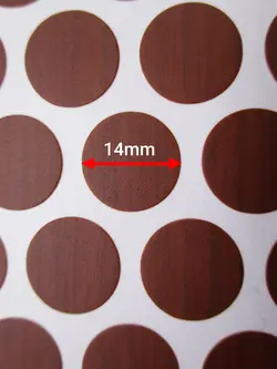 پولک چسبی پیچ ماهاگونی مات SEZA کد S-1208 ورق 50 عددی