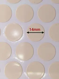 پولک چسبی پیچ کرم براق SEZA کد S-1502 ورق 50 عددی