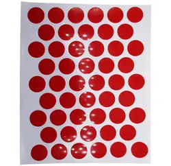 پولک چسبی پیچ قرمز براق SEZA کد S-1510 ورق 50 عددی