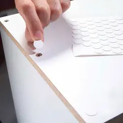 پولک چسبی پیچ سفید سوزنی مات SEZA ورق 50 عددی