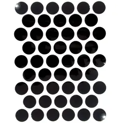 پولک چسبی پیچ مشکی براق SEZA کد S-1504 ورق 50 عددی