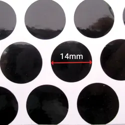 پولک چسبی پیچ مشکی براق SEZA کد S-1504 ورق 50 عددی