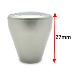 دستگیره کابینت تک پیچ پلاستیکی بهسازان مدل B41 نقره ای براق بسته 2 عددی