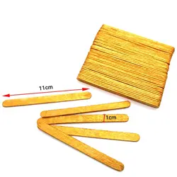 چوب بستنی طلایی طول 11 عرض 1 سانتی‌متر بسته 46 عددی