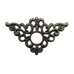 گوشه آنتیک طرح دار زیتونی طول 80 میلی‌متر