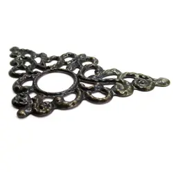 گوشه آنتیک طرح دار زیتونی طول 80 میلی‌متر