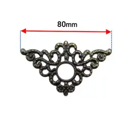 گوشه آنتیک طرح دار زیتونی طول 80 میلی‌متر