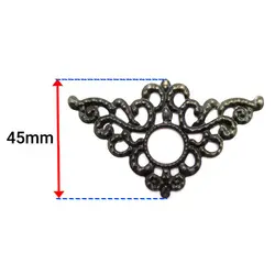 گوشه آنتیک طرح دار زیتونی طول 80 میلی‌متر