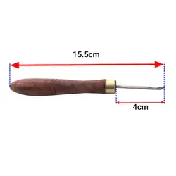 مغار سر کج دو طرفه ظریف کاری مدادی عرض 3 میلی‌متر