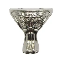 پایه آنتیک فلزی طرح دو چشم نقره ای ارتفاع 26 میلی متر