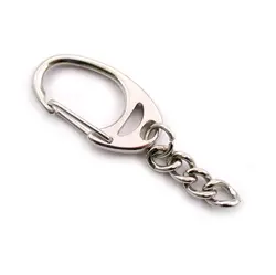 مدبر کیف زنجیردار فلزی نقره‌ای طول 5.8 سانتی‌متر