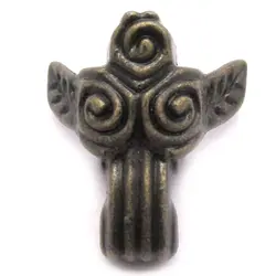 پایه آنتیک فلزی طرح گل زیتونی ارتفاع 30 میلی‌متر