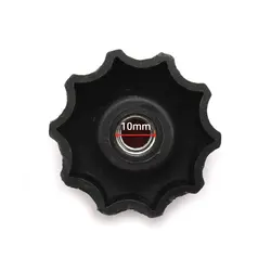 گل مهره خورشیدی پلاستیکی m10 قطر 58 میلی‌متر کد 00202254