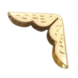 گوشه کیف طلایی طرح دار طول 2 سانتی‌متر بسته 10 عددی