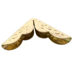 گوشه کیف طلایی طرح دار طول 2 سانتی‌متر بسته 10 عددی