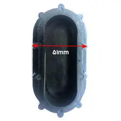 درپوش توکار پلاستیکی بیضی 55*88 میلی متر کد 00202259