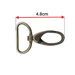 مدبر کیف ته مستطیلی فلزی زیتونی طول 4.8 سانتی‌متر