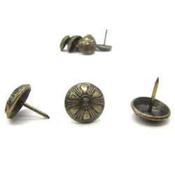 گل میخ زیتونی طرح گل طول 19 قطر 16 میلی متر بسته 10 عددی