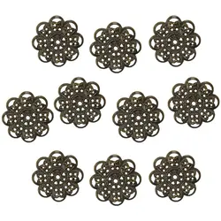 توری آنتیک تزیینی قطر 23 میلی متر زیتونی بسته 10 گرمی