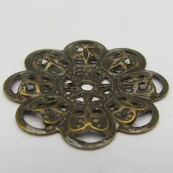 توری آنتیک تزیینی قطر 23 میلی متر زیتونی بسته 10 گرمی