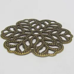 توری آنتیک تزیینی قطر 50 میلی متر زیتونی بسته 5 عددی