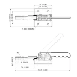 کلمپ فشاری افقی Roche کد DM-302