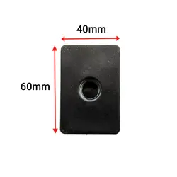 درپوش پلاستیکی مهره دار m12 مستطیلی 60*40 میلی‌متر کد 00202603