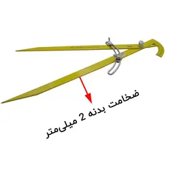 پرگار صنعتی مدرج مستقیم زرد KW مدل SR30