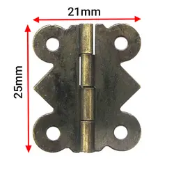لولا آنتیک پروانه ای زیتونی 25 میلی‌متر 180 درجه بسته 10 عددی