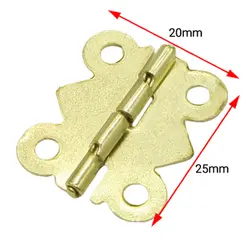 لولا آنتیک پروانه ای 90 درجه طلایی طول 2.5 سانتی‌متر بسته 10 عددی