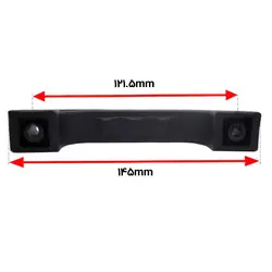 دستگیره پلاستیکی مشکی زاویه دار طول 145 میلی‌متر کد 00202337