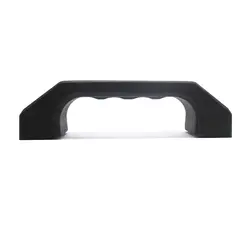 دستگیره پلاستیکی مشکی زاویه دار طول 145 میلی‌متر کد 00202337